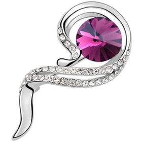 Брошь Сваровски "Карамель"