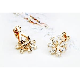 Клипсы "Снежинка", белый