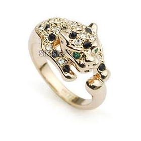 Кольцо Сваровски "Леопард"