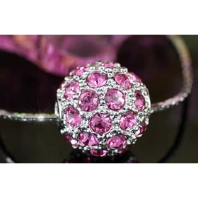 Кулон "Снежный ком", фиолет