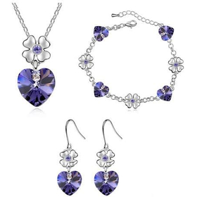 Набор "Цветочное сердце", фиолет