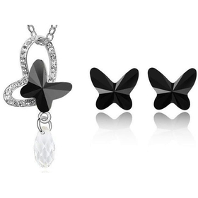 Комплект "Бабочки", черный