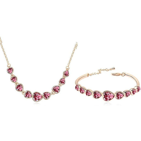 Комплект "Розовые сердечки"