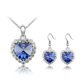 Комплект "Сердце океана", синий