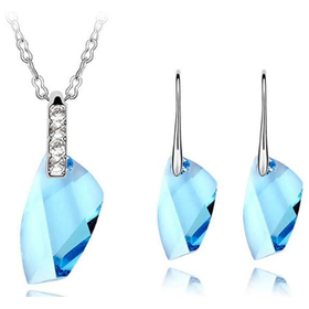 Комплект Сваровски "Перу", голубой