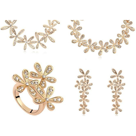 Набор Сваровски "Золотые цветы"