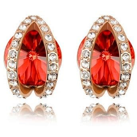 Серьги "Алые маки"