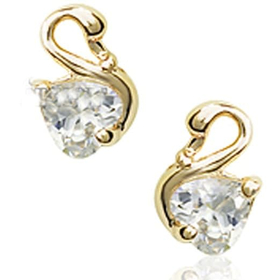 Серьги "Белый лебедь"