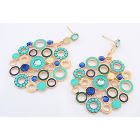 Серьги  "Бирюза"