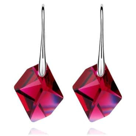 Серьги "Гармония", рубин
