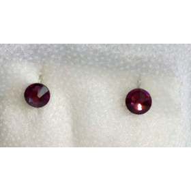 Серьги-гвоздики фиолет