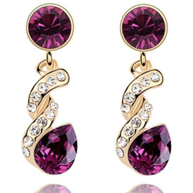 Серьги "Ибица", рубин