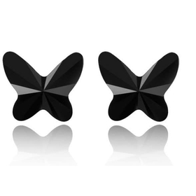 Серьги "Бабочки", черные