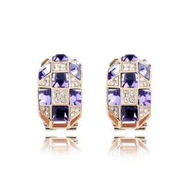 Серьги Сваровски "Шахматная королева"