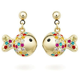 Серьги "Золотая рыбка"