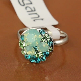 Кольцо "Аквамариновое"