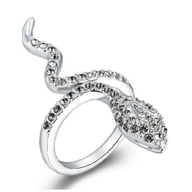 Кольцо с кристаллами Сваровски