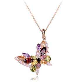 Кулон "Бабочка радужная"