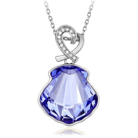 Кулон "Медовый месяц", фиолетовый