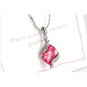 Кулон "Миледи", розовый