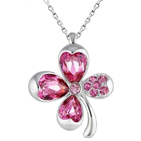 Кулон "На счастье", розовый