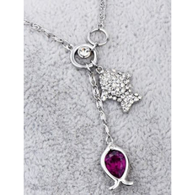 Кулон "Океан желаний", фуксия