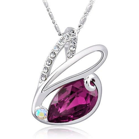 Кулон "Солнечный зайчик", фуксия