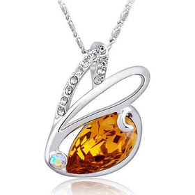 Кулон "Солнечный зайчик", медовый