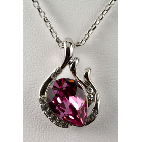 Кулон Сваровски "Всплеск Swarovski", розовый