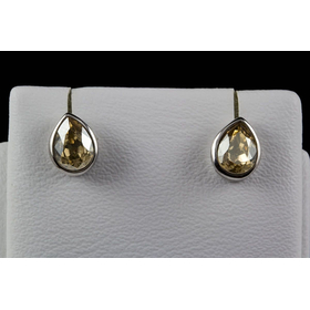 Серьги "Капельки" медовые