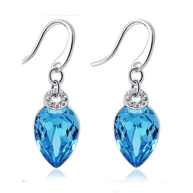 Серьги Сваровски "Маргарита", голубой