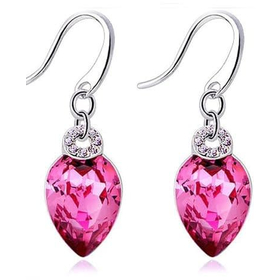 Серьги Сваровски "Маргарита", розовый