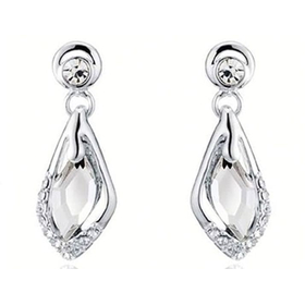 Серьги Сваровски "Мила", белый