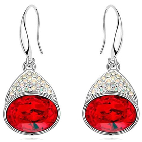 Серьги Сваровски "Рябина"