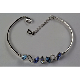 Жесткий браслет Сваровски "Армаан", голубой