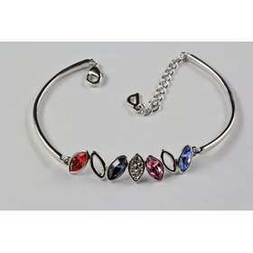 Жесткий браслет Сваровски "Армаан", красный